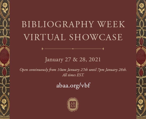 ABAA Bibliography Week Virtual Showcase