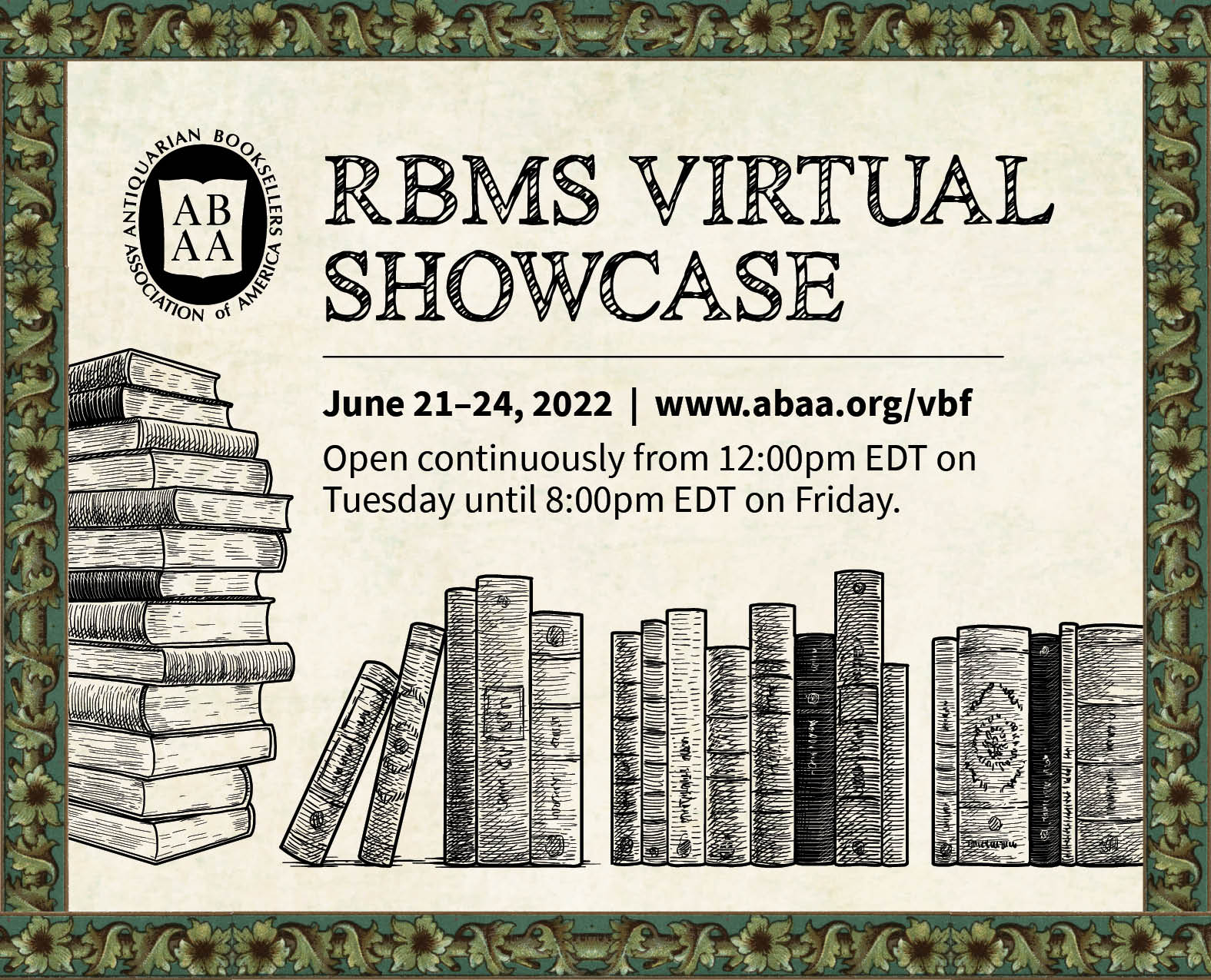 RBMS Booksellers' Showcase 2022
