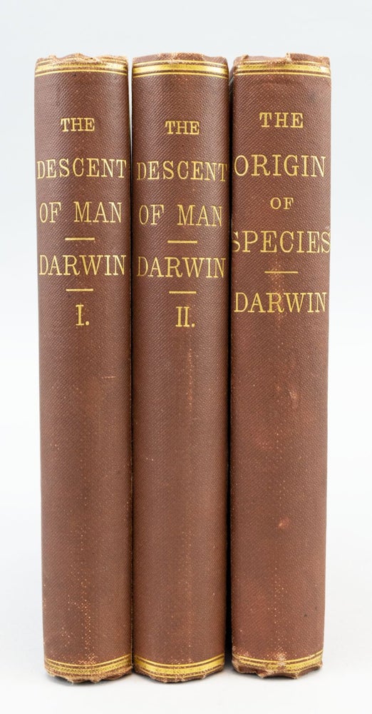 (CBJ1801) THE DESCENT OF MAN. [with] ON THE ORIGINS OF SPECIES. CHARLES DARWIN