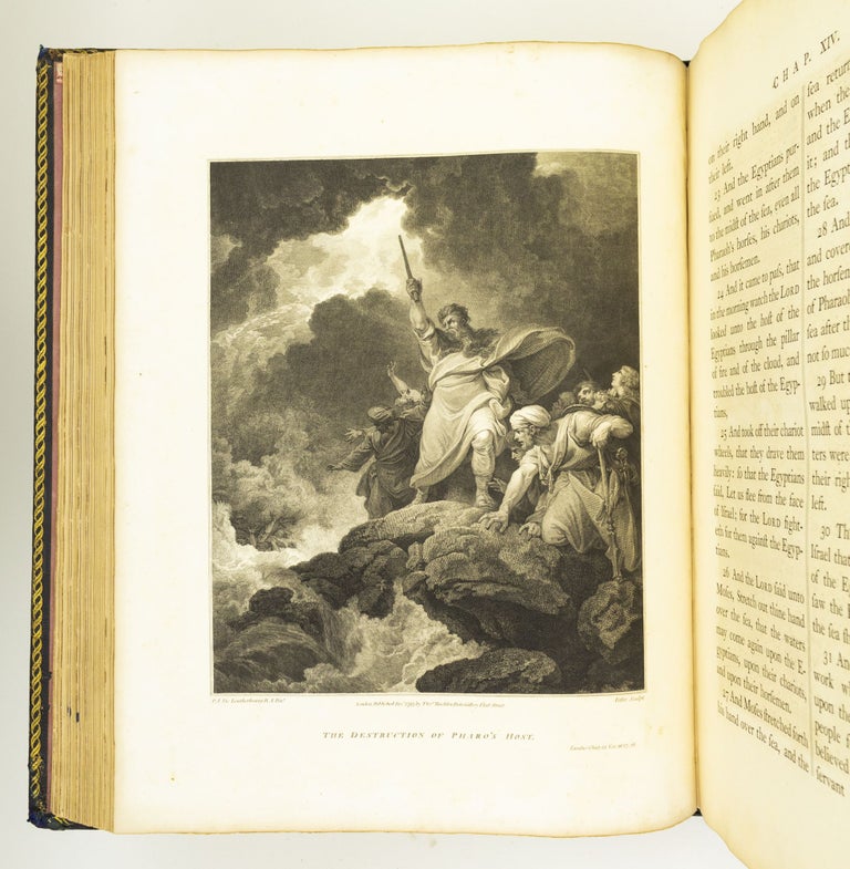 (CJW1405) THE HOLY BIBLE. THE OLD TESTAMENT EMBELLISHED WITH ENGRAVINGS FROM PICTURES AND DESIGNS BY THE MOST EMINENT ENGLISH ARTISTS [with:] THE NEW TESTAMENT. BIBLE IN ENGLISH, THE MACKLIN BIBLE.