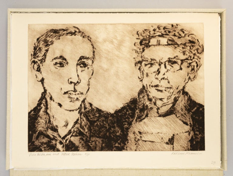 (CMH1828) PORTRAITS - FRIENDS - ARTISTS: DRYPOINTS, ETCHINGS, WOODCUTS OF OREGON ARTISTS BY LAVERNE KRAUSE, POEMS BY KENNETH O. HANSON. KENNETH O. LAVERNE KRAUSE HANSON, and.
