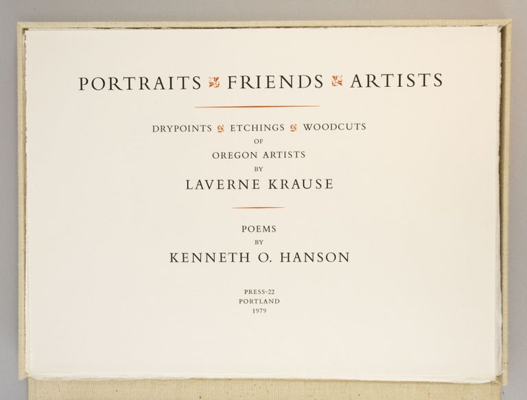 (CMH1828) PORTRAITS - FRIENDS - ARTISTS: DRYPOINTS, ETCHINGS, WOODCUTS OF OREGON ARTISTS...
