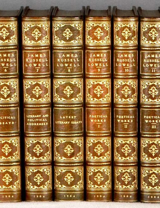 (ST11374) THE COMPLETE WRITINGS. BINDINGS - FINELY BOUND SETS, JAMES RUSSELL LOWELL