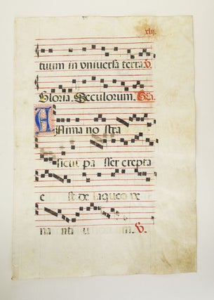 FROM AN ANTIPHONER IN LATIN.