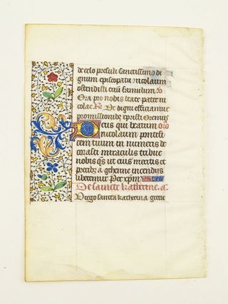 FROM AN ATTRACTIVE BOOK OF HOURS IN LATIN.