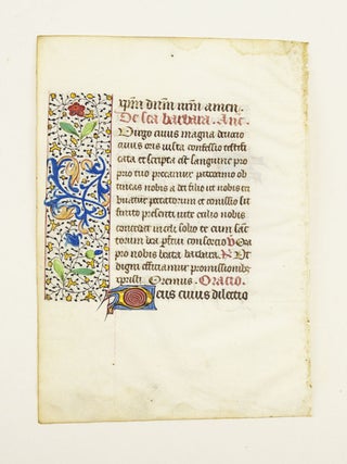 FROM AN ATTRACTIVE BOOK OF HOURS IN LATIN.