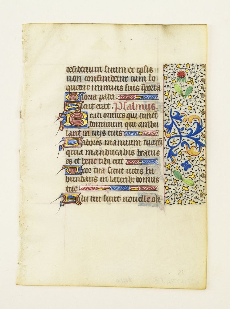 (ST11774E) FROM AN ATTRACTIVE BOOK OF HOURS IN LATIN. OFFERED INDIVIDUALLY VERY PRETTY...