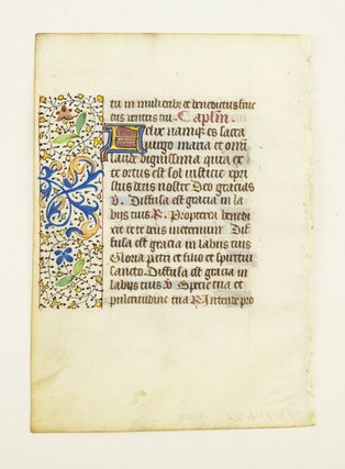 FROM AN ATTRACTIVE BOOK OF HOURS IN LATIN.