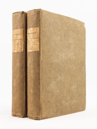 THE WORKS OF THE LATE RIGHT HONOURABLE RICHARD BRINSLEY SHERIDAN. BINDINGS - PUBLISHER'S BOARDS, RICHARD BRINSLEY SHERIDAN.