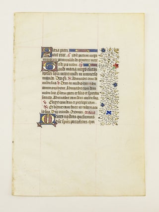 FROM A VERY FINE, VERY LARGE BOOK OF HOURS.