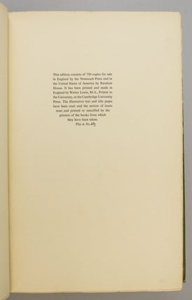 THE NONESUCH CENTURY: AN APPRAISAL, A PERSONAL NOTE AND A BIBLIOGRAPHY OF THE FIRST HUNDRED BOOKS ISSUED BY THE PRESS, 1923-1934.