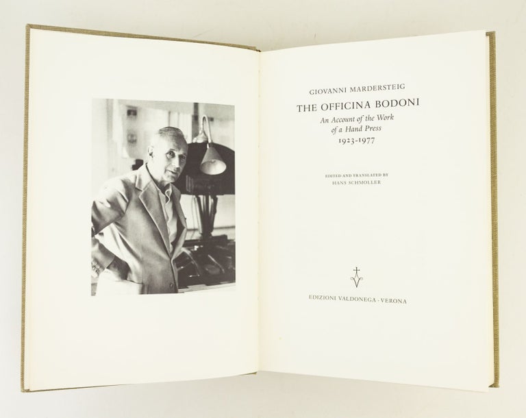 (ST12683-357a) THE OFFICINA BODONI: AN ACCOUNT OF THE WORK OF A HAND PRESS, 1923-1977....