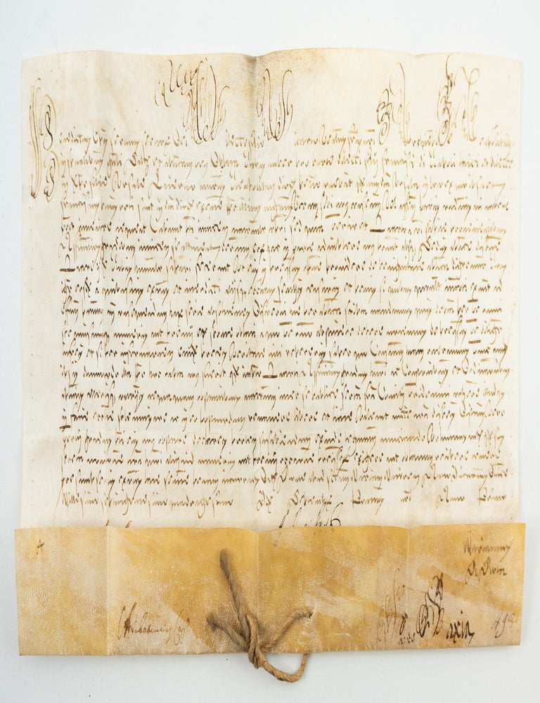 (ST12778-0377) CONCERNING A MARRIAGE DISPENSATION(?). PAPAL BULL ON VELLUM, POPE...