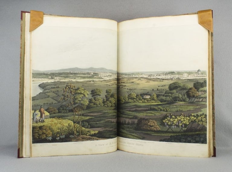 (ST12851) GRECIAN REMAINS IN ITALY. A DESCRIPTION OF CYCLOPIAN WALLS, AND OF ROMAN ANTIQUITIES. WITH TOPOLOGICAL AND PICTURESQUE VIEWS OF ANCIENT LATIUM. GREECE COLOR PLATES - TRAVEL AND VIEWS, JOHN IZARD MIDDLETON.