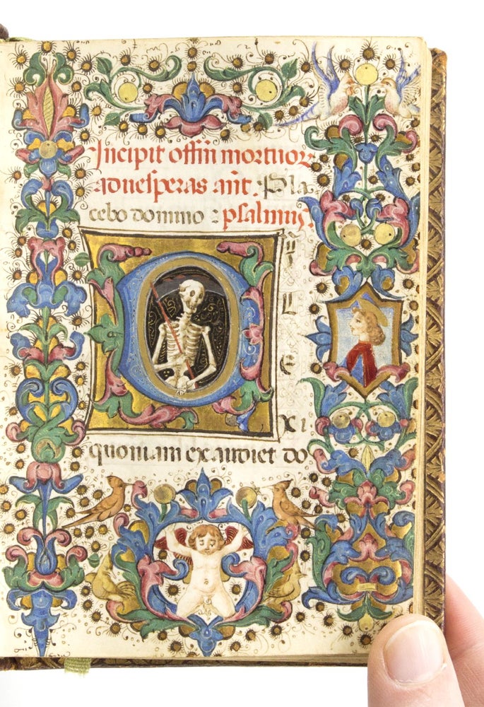 (ST12989) USE OF ROME. A LOVELY LITTLE ITALIAN ILLUMINATED VELLUM MANUSCRIPT BOOK OF HOURS IN LATIN.