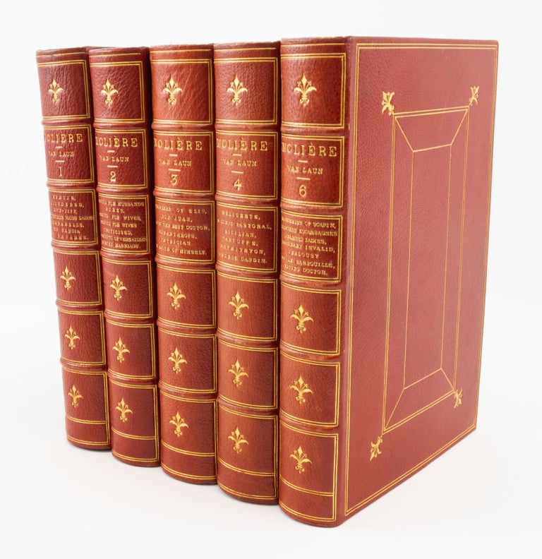 (ST13010) THE DRAMATIC WORKS OF MOLIÈRE. BINDINGS - ANDREW GRIEVE, "MOLIÈRE",...