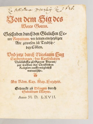VON DEM SIG DES WORTS GOTTES.