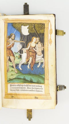 A PRINTED BOOK OF HOURS ON VELLUM, IN LATIN AND FRENCH. USE OF ROME.