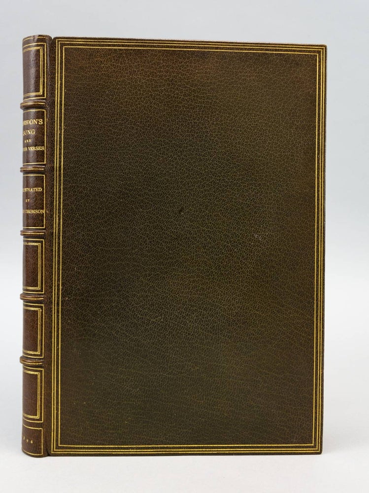 (ST13599-21) CORIDON'S SONG AND OTHER VERSES FROM VARIOUS SOURCES. BINDINGS - ZAEHNSDORF, HUGH THOMSON.