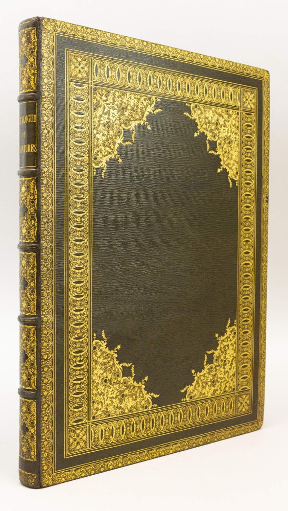 (ST14374) CATALOGUE OF PORTRAIT MINIATURES. ILLUMINATED MANUSCRIPT ON VELLUM - MODERN,...