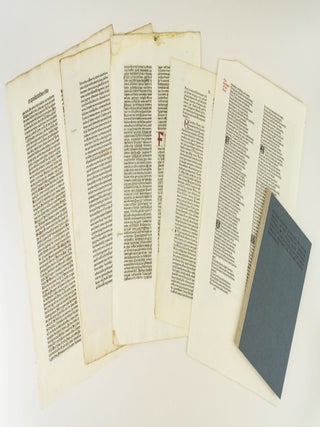 LETTERS FROM THE 15TH CENTURY: ON THE ORIGINS OF THE KELMSCOTT CHAUCER TYPEFACE. A STUDY, WITH SPECIMEN LEAVES, OF THE INFLUENCE OF THE EARLY GERMAN PRINTERS ON WILLIAM MORRIS' MASTERPIECE.