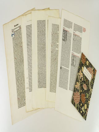LETTERS FROM THE 15TH CENTURY: ON THE ORIGINS OF THE KELMSCOTT CHAUCER TYPEFACE. A STUDY, WITH SPECIMEN LEAVES, OF THE INFLUENCE OF THE EARLY GERMAN PRINTERS ON WILLIAM MORRIS' MASTERPIECE.
