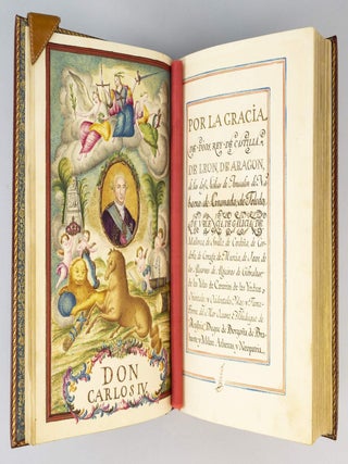 AN IMMENSE, HANDSOME CARTA EXECUTORIA ON PAPER. (BINDINGS - MORENO).