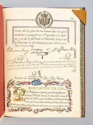 AN IMMENSE, HANDSOME CARTA EXECUTORIA ON PAPER. (BINDINGS - MORENO).