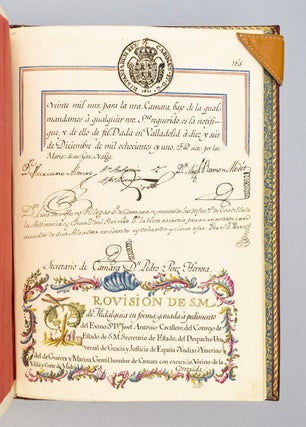 AN IMMENSE, HANDSOME CARTA EXECUTORIA ON PAPER. (BINDINGS - MORENO).