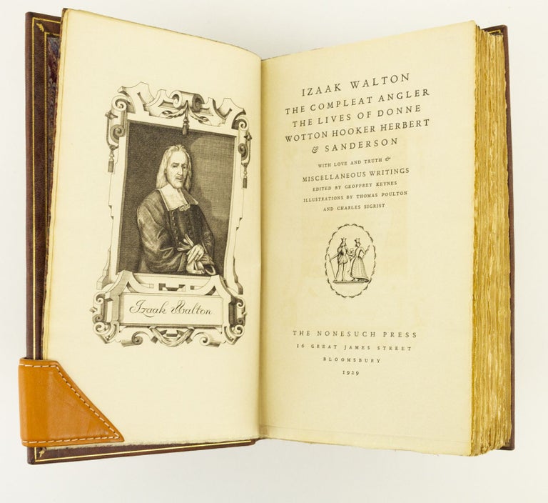 (ST15053a) THE COMPLEAT ANGLER. [bound with] THE LIVES OF DONNE, WOTTON, HOOKER,...