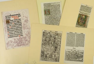 A COLLECTION OF 36 PRINTED LEAVES FROM BOOKS PRINTED IN AUGSBURG, 33 FROM INCUNABULA.