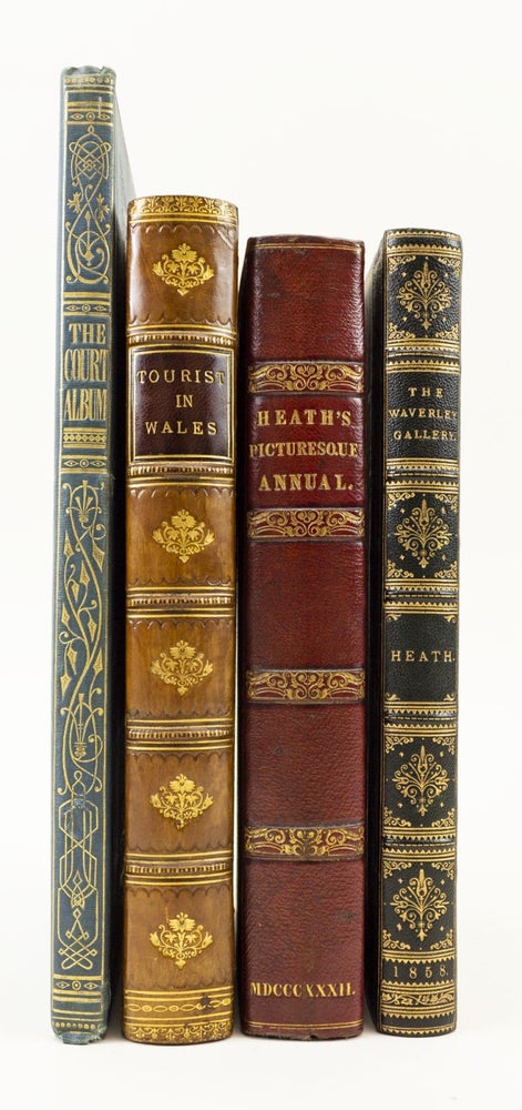 (ST15199b-e) THE COURT ALBUM. [and] HEATH, CHARLES. THE WAVERLEY GALLERY. [and] HEATH'S PICTURESQUE ANNUAL FOR 1832: RITCHIE, LEITCH. TRAVELLING SKETCHES IN THE NORTH OF ITALY, THE TYROL, AND ON THE RHINE. [and] THE TOURIST IN WALES. ENGRAVINGS, JOHN FOUR VICTORIAN ILLUSTRATED BOOKS WITH FINE ENGRAVINGS: HAYTER.