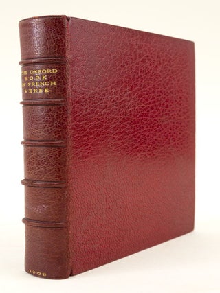 THE OXFORD BOOK OF FRENCH VERSE. BINDINGS - MORRELL.