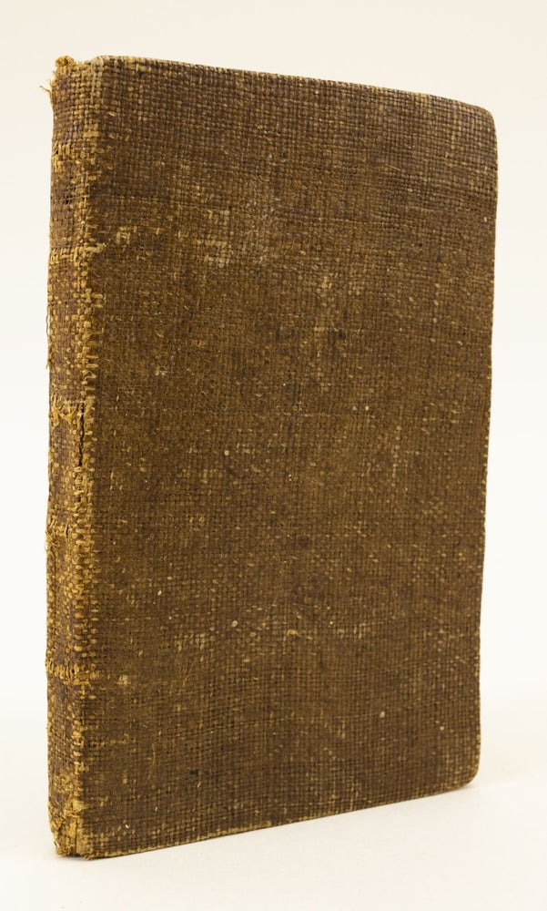 (ST15599) THE LONDON VOCABULARY, ENGLISH AND LATIN: PUT INTO A NEW METHOD, PROPER TO ACQUAINT THE LEARNER WITH THINGS AS WELL AS PURE LATIN WORDS. ADORNED WITH TWENTY-SIX PICTURES. FOR THE USE OF SCHOOLS. 18TH CENTURY BINDINGS - SCHOOLROOM BURLAP, JAMES GREENWOOD, EDUCATION.