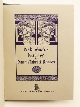 PRE-RAPHAELITE POETRY OF DANTE GABRIEL ROSSETTI.