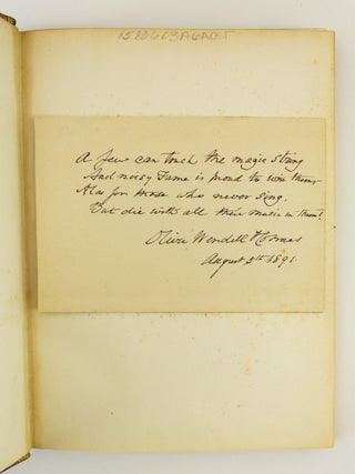 DOROTHY Q. TOGETHER WITH A BALLAD OF THE BOSTON TEA PARTY & GRANDMOTHER'S STORY OF BUNKER HILL.