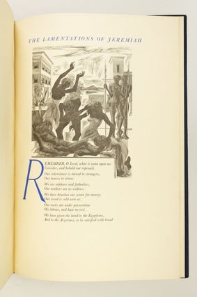 THE LAMENTATIONS OF JEREMIAH. [offered with] HUGHES-STANTON, BLAIR. THREE ORIGINAL WOOD ENGRAVINGS FROM "LAMENTATIONS" PRINTED ON JAPANESE VELLUM.