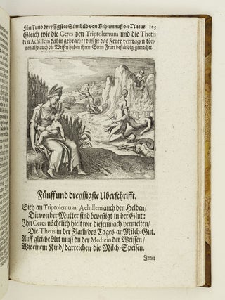 CHYMISCHES CABINET DERER GOSSEN GEHEIMNUSSEN DER NATUR DURCH WOHL ERSONNENE SINNREICHE KUPFFERSTICHE UND EMBLEMATA.
