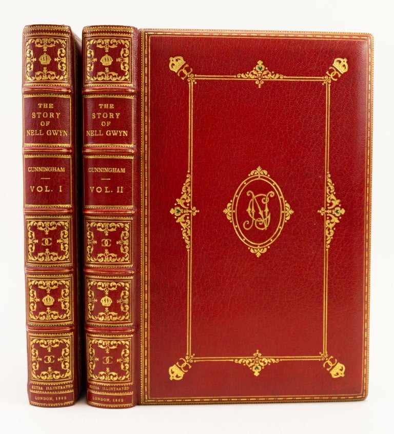 (ST16356) THE STORY OF NELL GWYN AND THE SAYINGS OF CHARLES II. BINDINGS - COSWAY-STYLE, PETER CUNNINGHAM, NELL GWYN, EXTRA-ILLUSTRATED SETS.