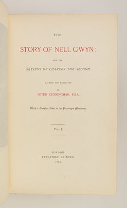 THE STORY OF NELL GWYN AND THE SAYINGS OF CHARLES II.