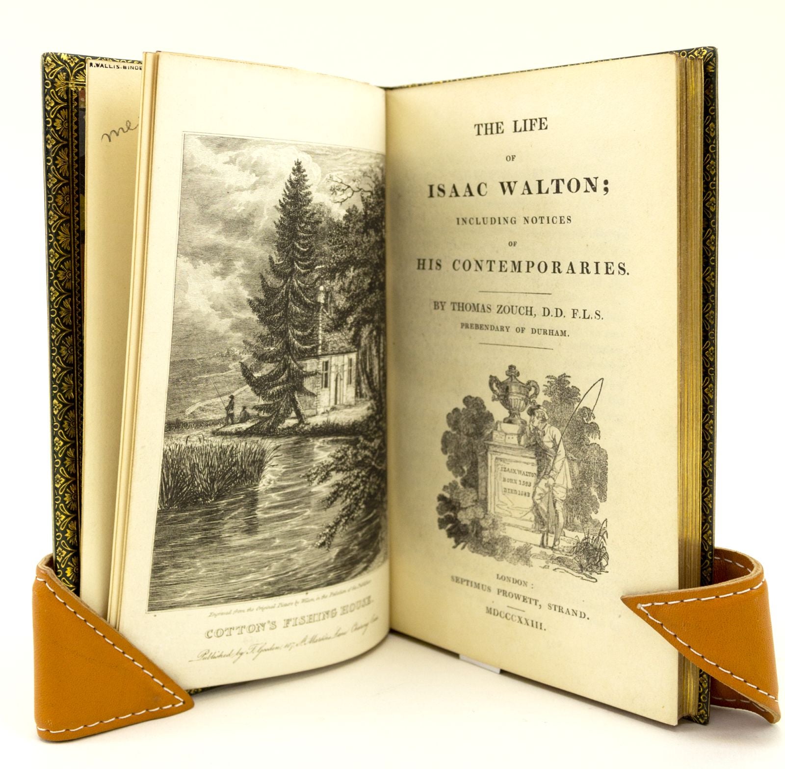 THE LIFE OF ISAAC WALTON; INCLUDING NOTICES OF HIS CONTEMPORARIES by IZAAK  WALTON, THOMAS ZOUCH, BINDINGS - WALLIS on Phillip J. Pirages Fine Books 