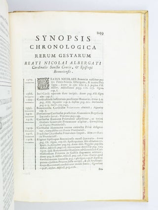 ROMANORUM PONTIFICUM, REGUM ATQUE ILLUSTRIUM VIRORUM TESTIMONIA DE BEATO NICOLAO ALBERGATO.