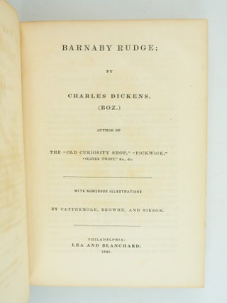 BARNABY RUDGE. CHARLES DICKENS.