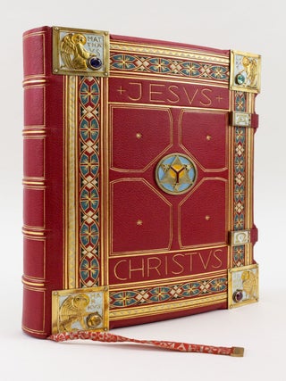 JESUS CHRISTUS GESTERN UND HEUTE UND DERSELBE AUCH IN EWIGKEIT. ILLUMINATED MANUSCRIPT ON VELLUM - MODERN, JOHANN HOLTZ.