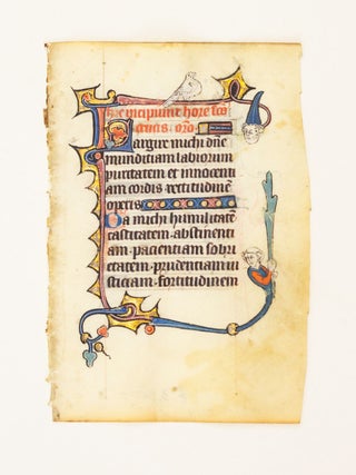FROM A SMALL PSALTER-HOURS IN LATIN, WITH IMMENSELY CHARMING MARGINALIA.