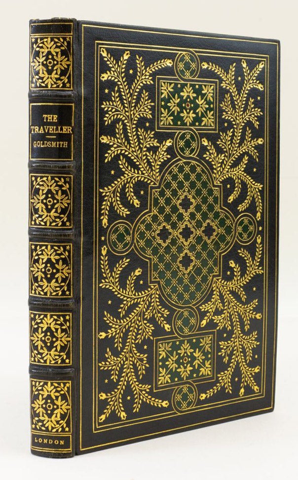 (ST17020a) THE TRAVELLER. A POEM. BINDINGS - DONNELLEY, OLIVER GOLDSMITH