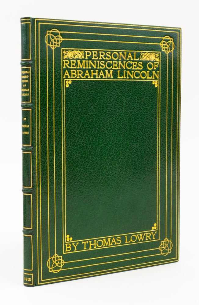 (ST17022) PERSONAL REMINISCENCES OF ABRAHAM LINCOLN. ABRAHAM LINCOLN, BINDINGS - SANGORSKI, SUTCLIFFE.