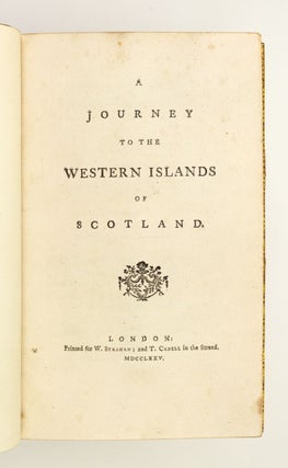 A JOURNEY TO THE WESTERN ISLANDS OF SCOTLAND.