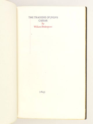 THE TRAGEDIE OF JULIUS CAESAR.