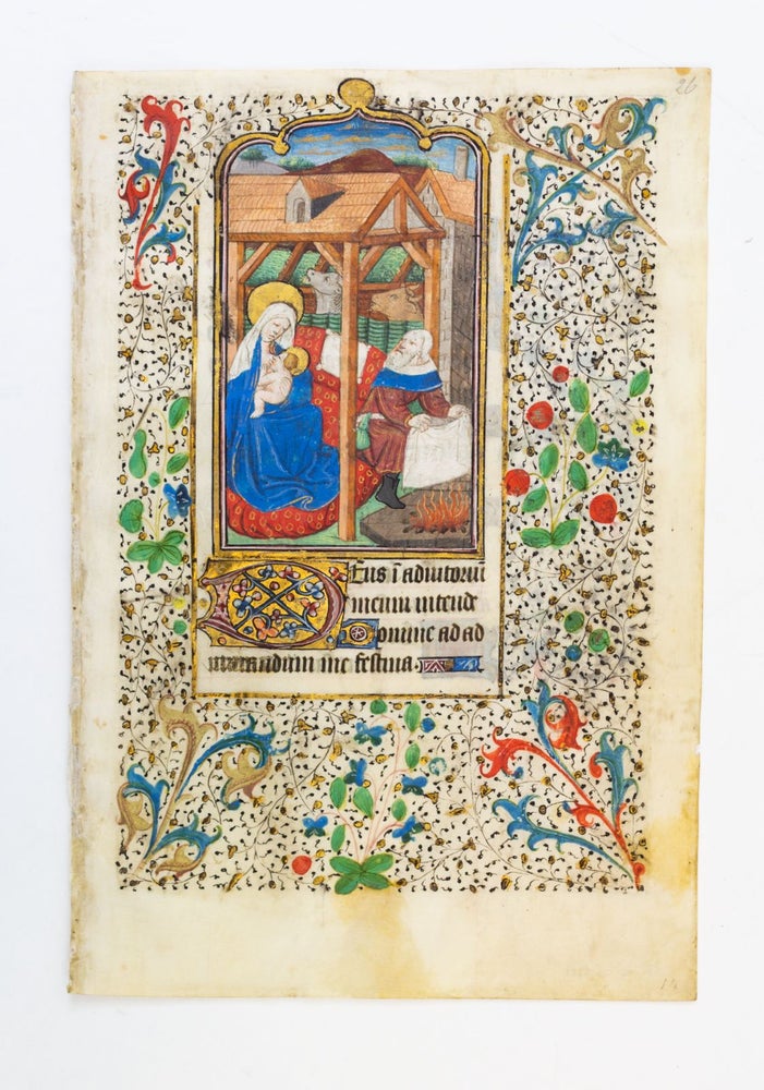 (ST17060AA) TEXT FROM PRIME. WITH A. MINIATURE OF THE NATIVITY AN ILLUMINATED VELLUM...